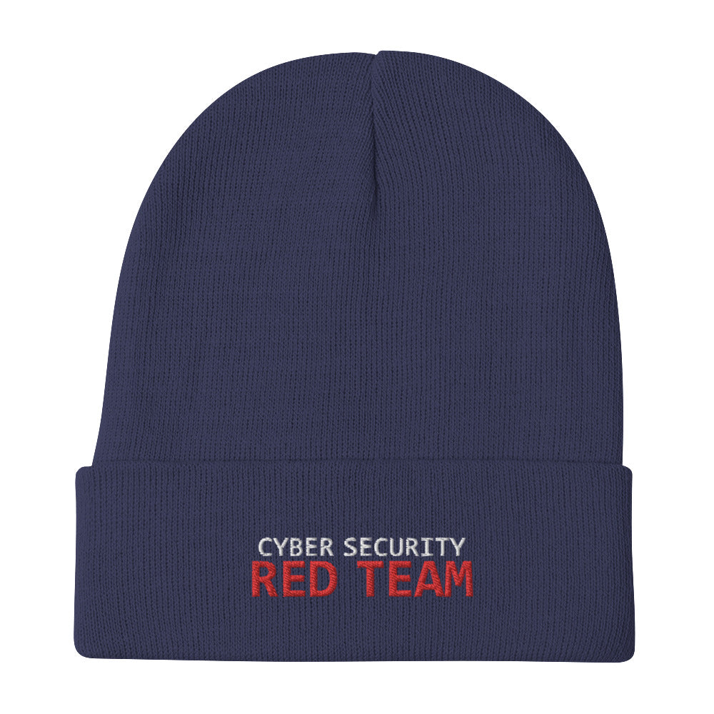 Cybersecurity Red Team - Embroidered Beanie by DarkByteGear