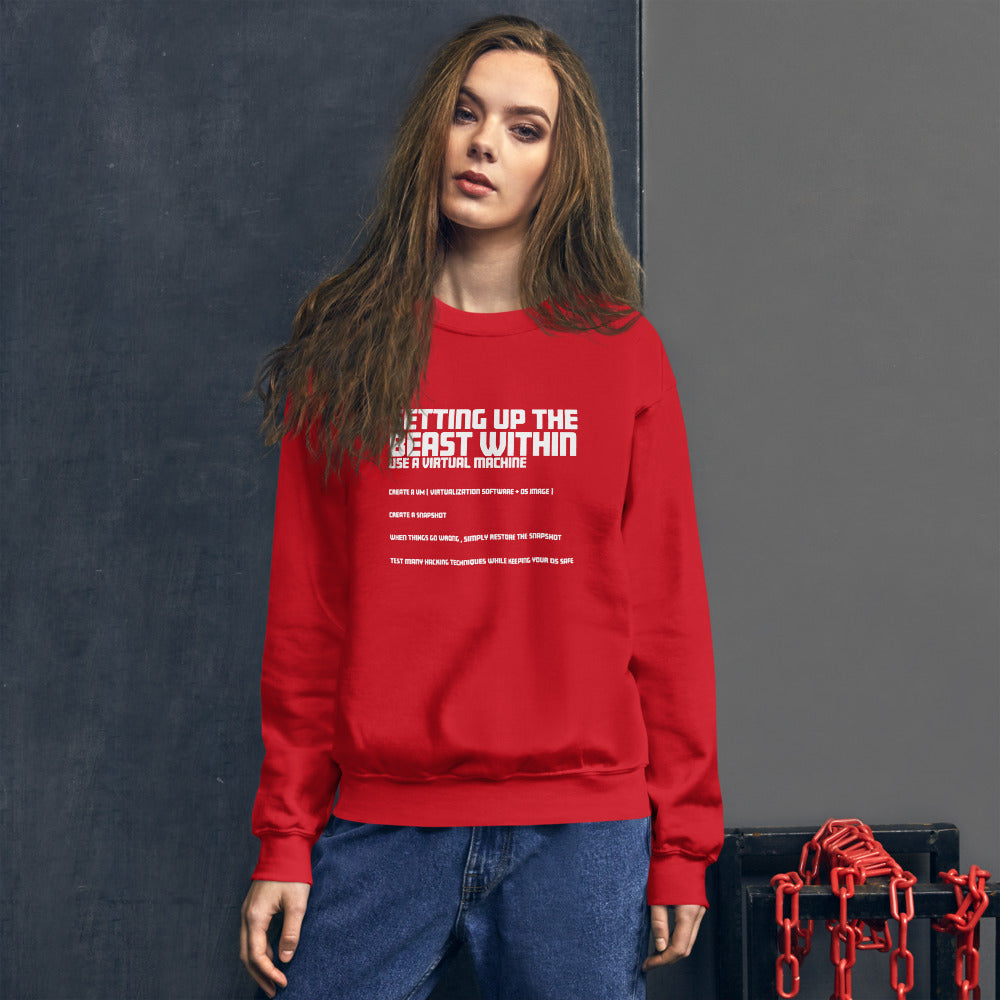 Setting Up the beast within - Unisex Sweatshirt by DarkByteGear
