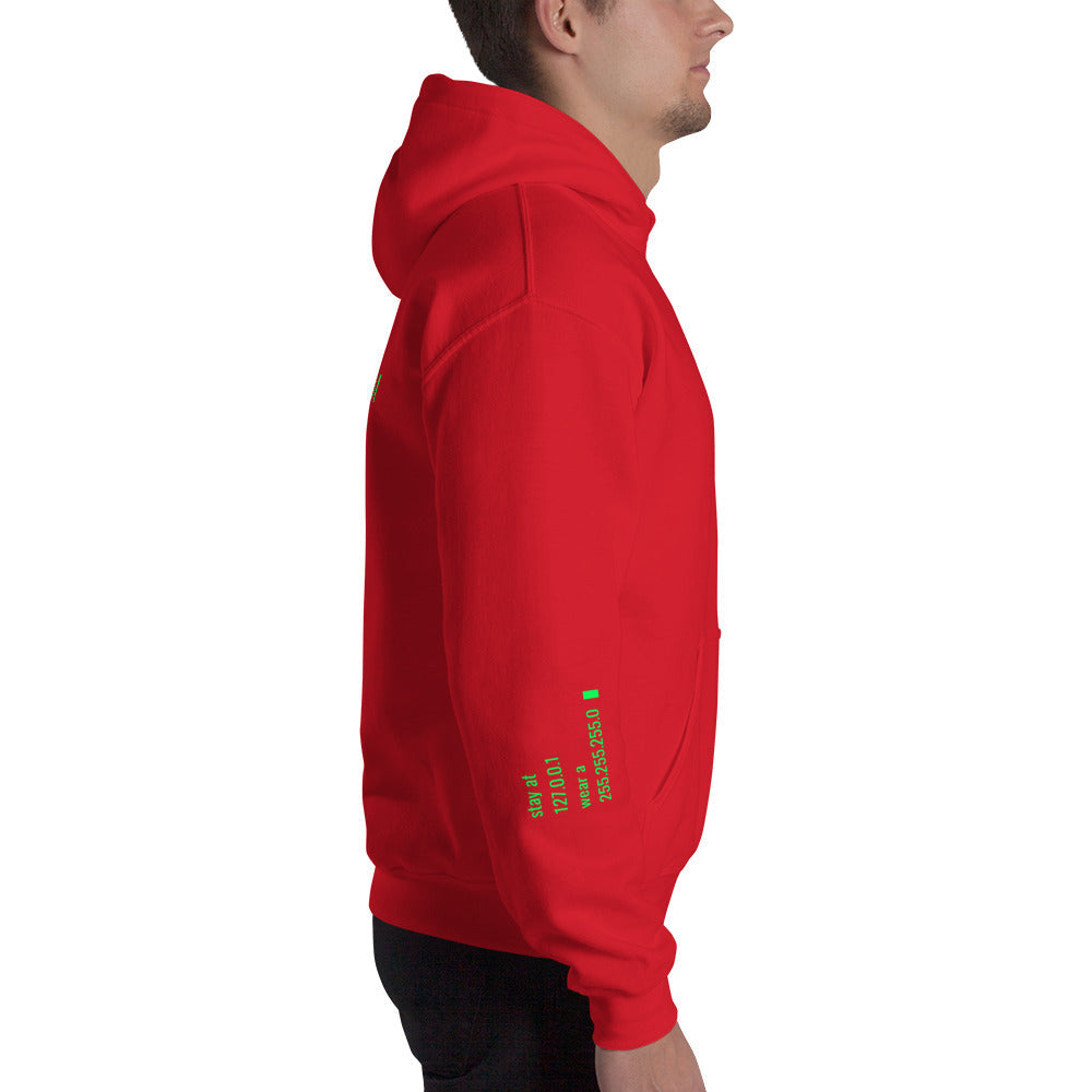 stay at at home, wear a mask v2 - Unisex Hoodie (with all sides design) by DarkByteGear