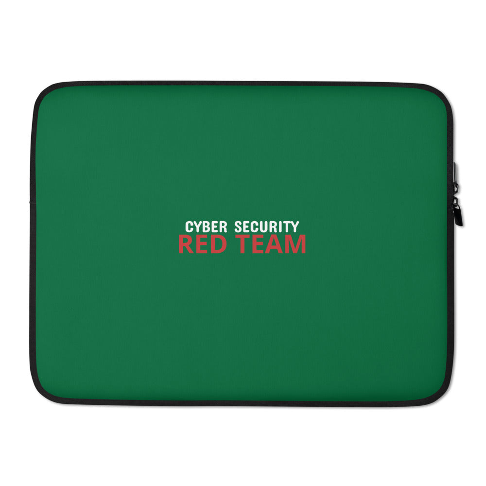 Cyber Security Red Team - Laptop Sleeve - 15 in (red) by DarkByteGear