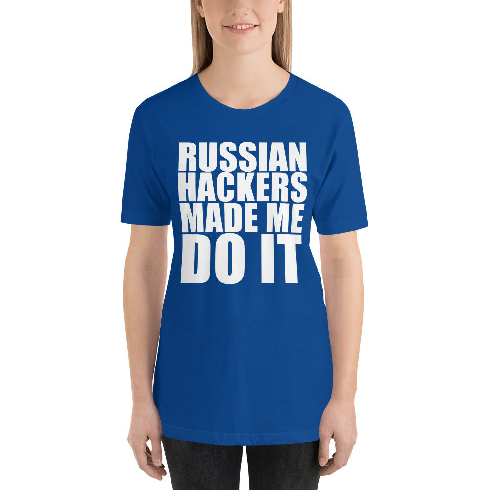 Russian hacker - Short-Sleeve Unisex T-Shirt by DarkByteGear