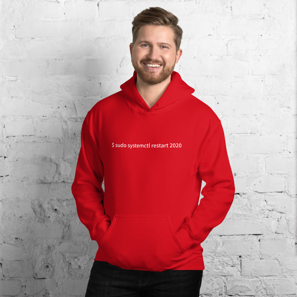 $ sudo systemctl restart 2020 - Unisex Hoodie by DarkByteGear
