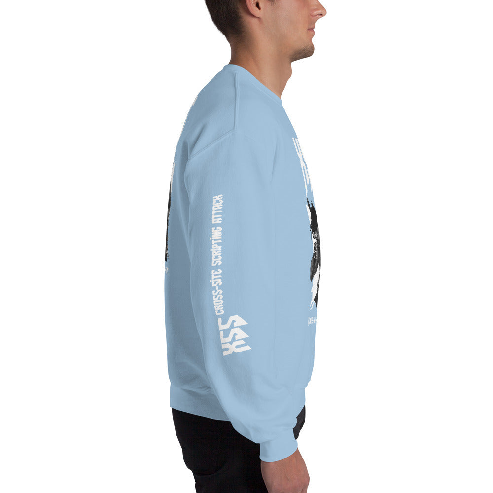 XSS cross-site scripting attack - Unisex Sweatshirt by DarkByteGear