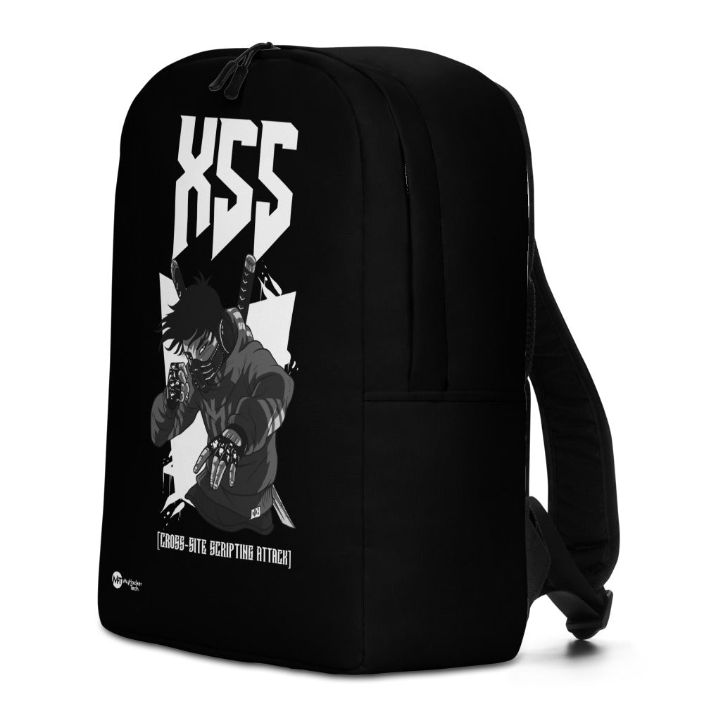 XSS cross-site scripting attack - Minimalist Backpack by DarkByteGear