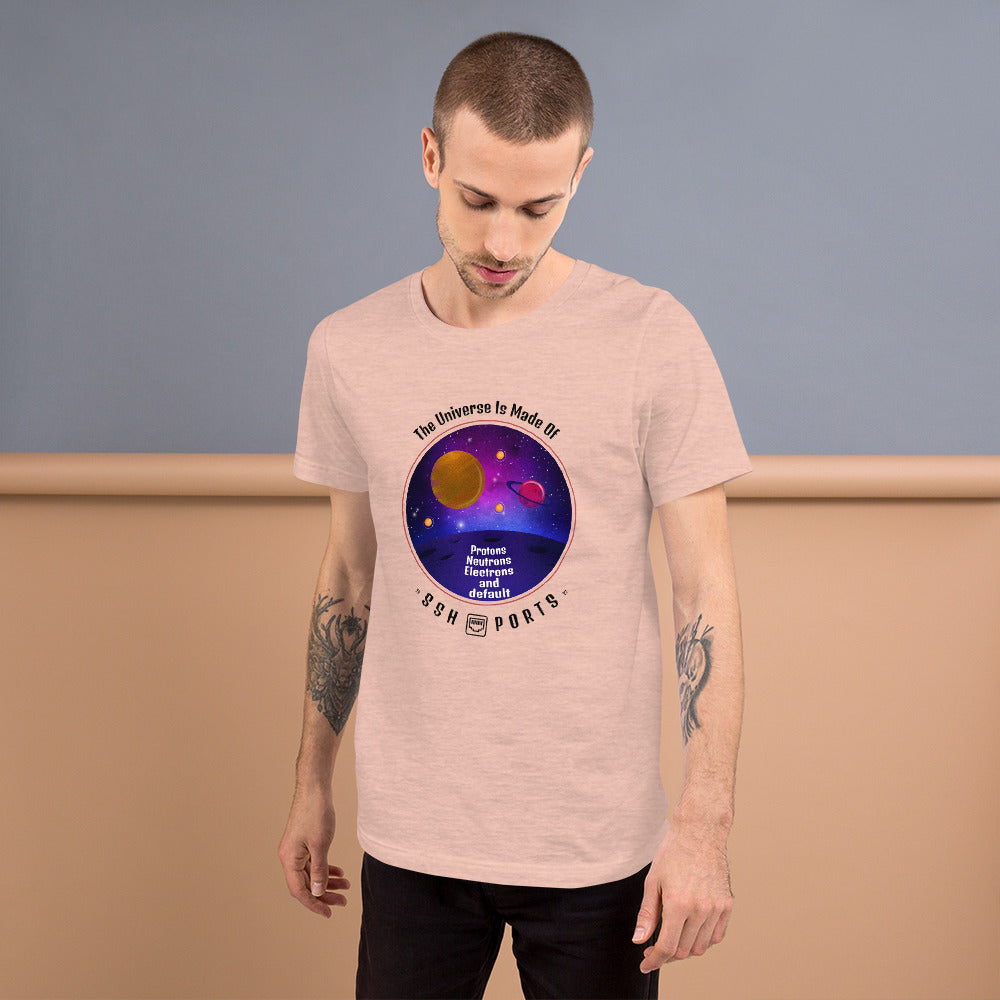 The Universe Is Made Of Default SSH Ports - Short-Sleeve Unisex T-Shirt by DarkByteGear