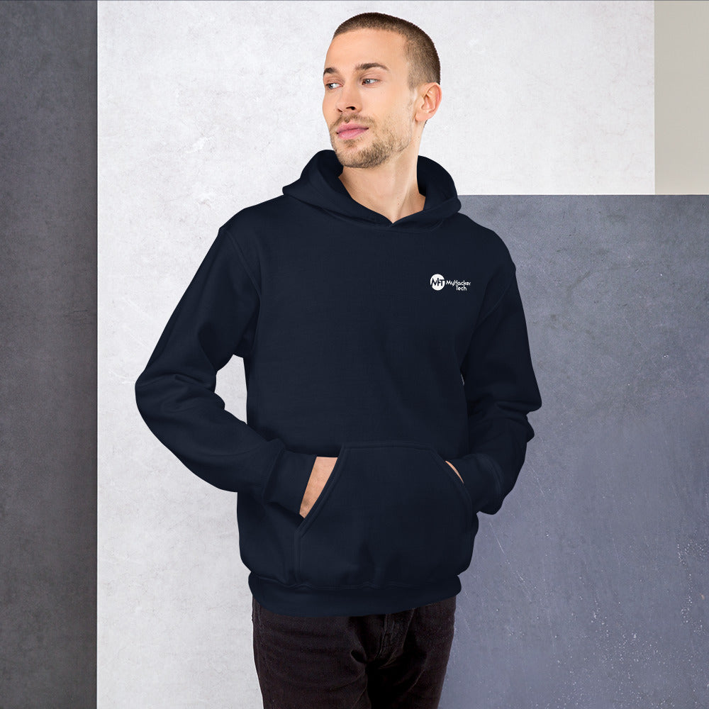 stay at at home, wear a mask v1 - Unisex Hoodie (with back design) by DarkByteGear