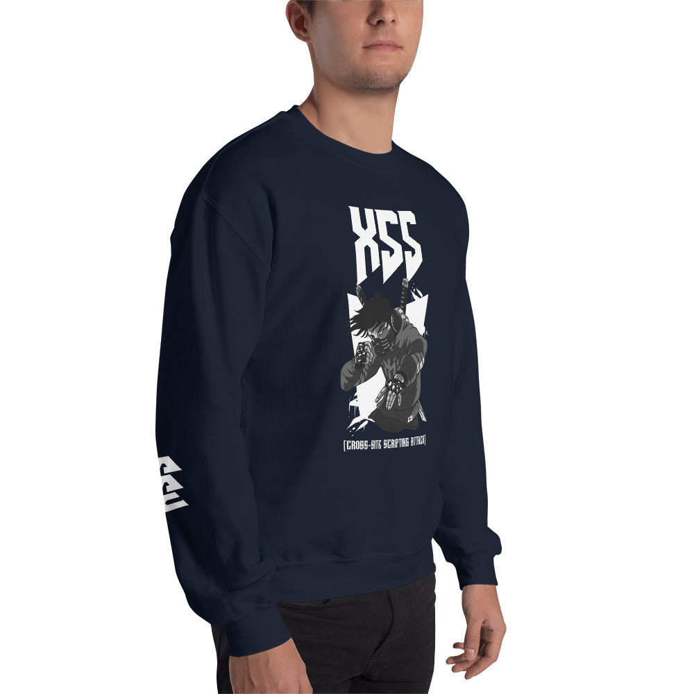 XSS cross-site scripting attack - Unisex Sweatshirt by DarkByteGear
