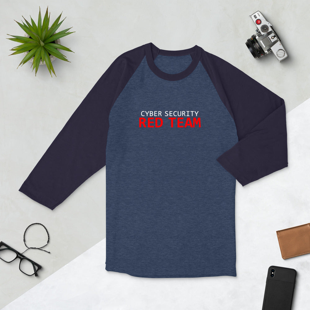 Cyber Security Red Team - 3/4 sleeve raglan shirt by DarkByteGear