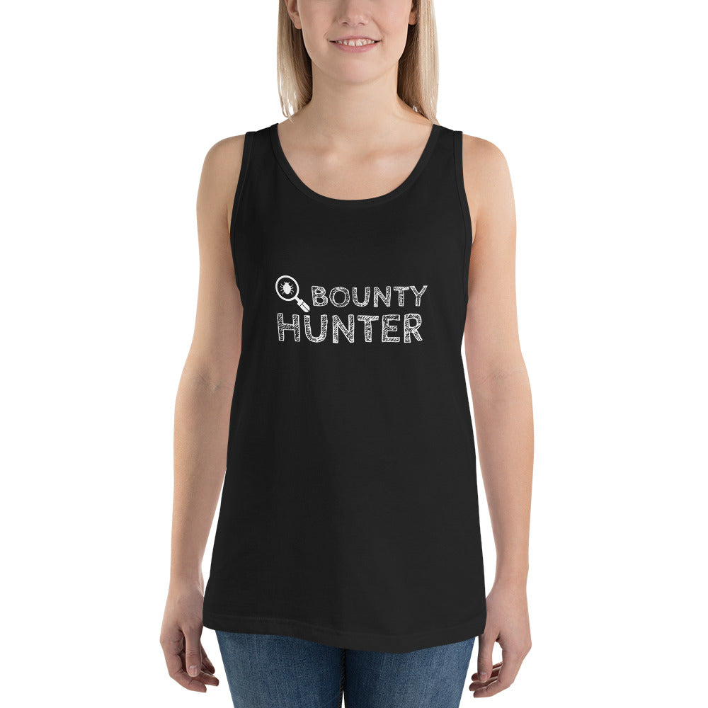 Bug bounty hunter - Unisex Tank Top (white text) by DarkByteGear