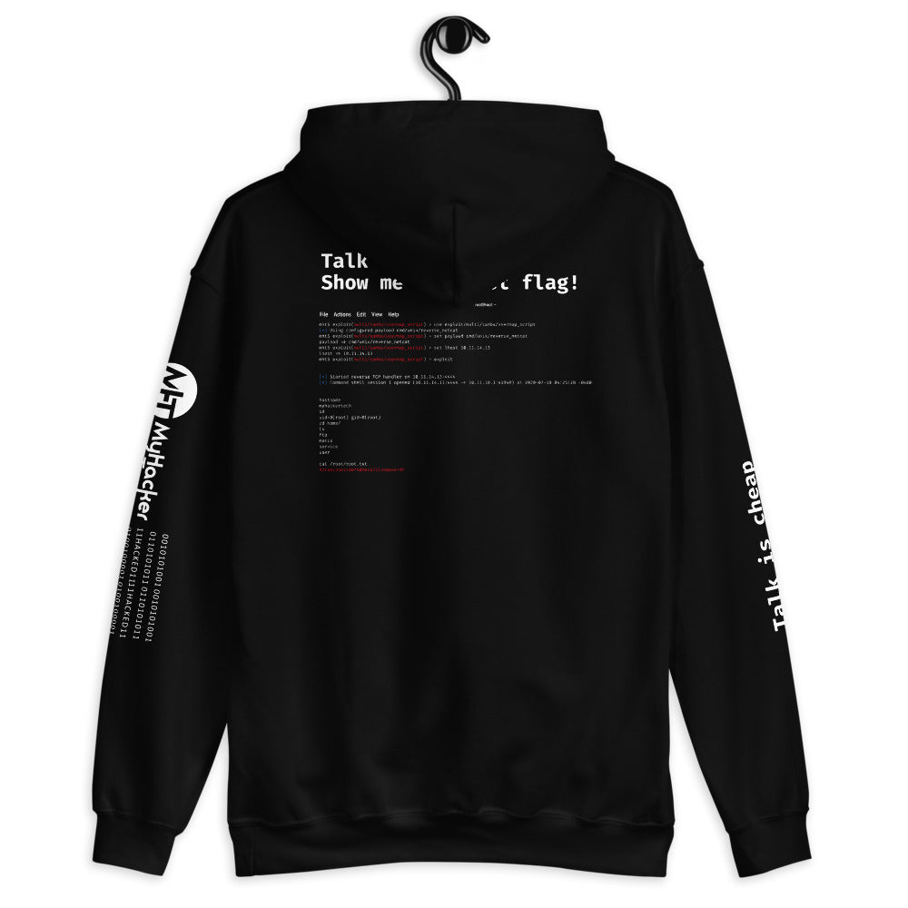 Talk is cheap show me the root flag - Unisex Hoodie by DarkByteGear