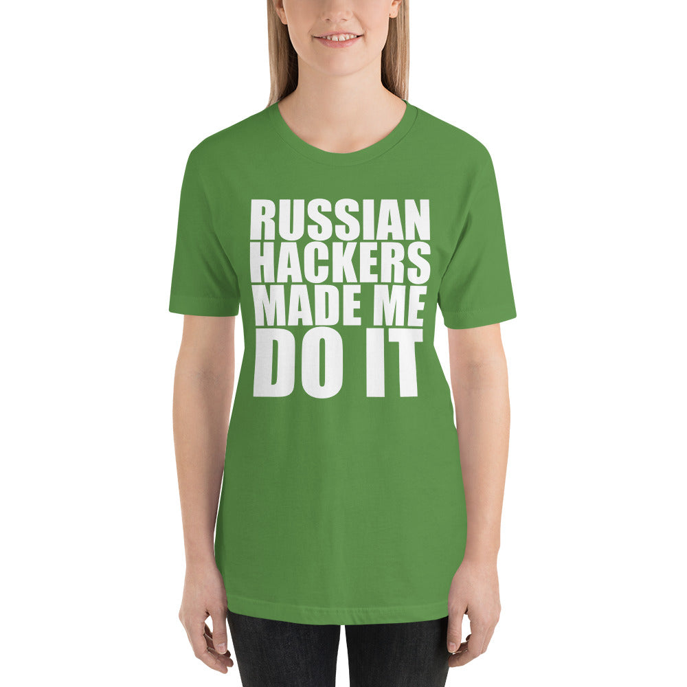 Russian hacker - Short-Sleeve Unisex T-Shirt by DarkByteGear