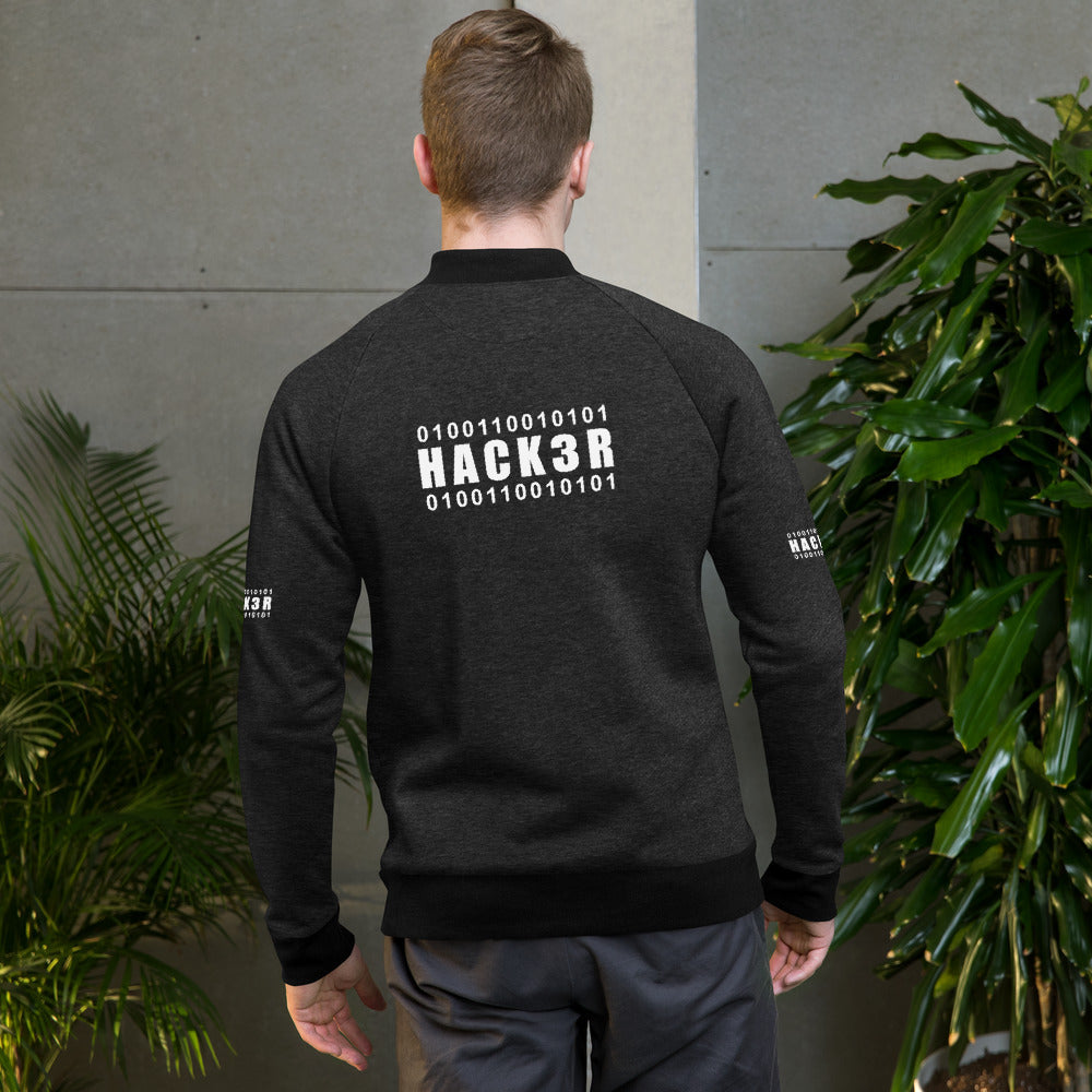 0100110010101 Hack3r - Bomber Jacket by DarkByteGear