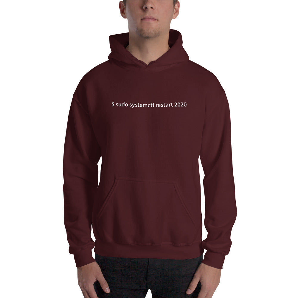 $ sudo systemctl restart 2020 - Unisex Hoodie by DarkByteGear