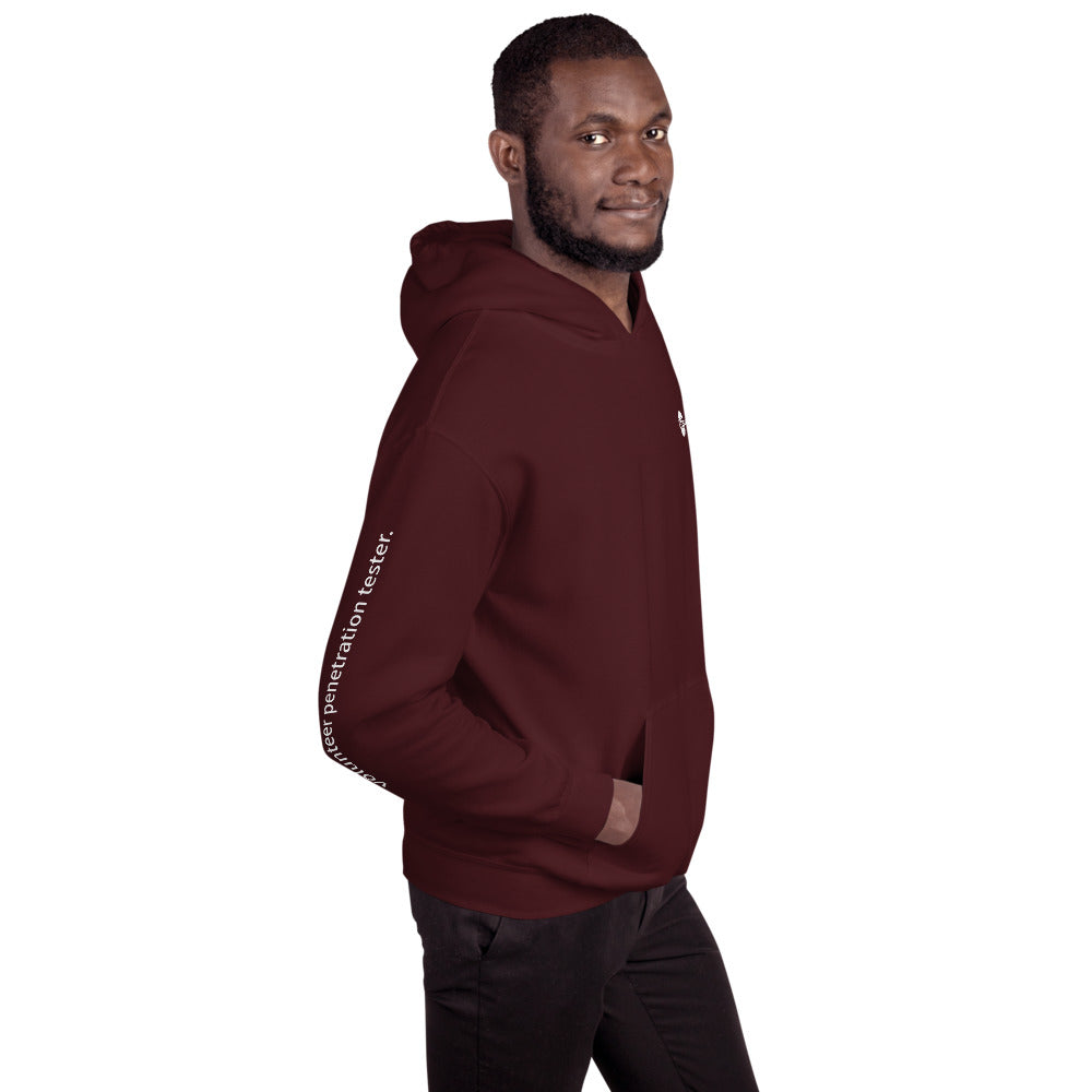 volunteer penetration tester - Unisex Hoodie (with all sides designs) by DarkByteGear