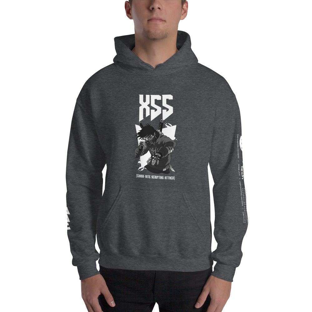 XSS cross-site scripting attack - Unisex Hoodie by DarkByteGear