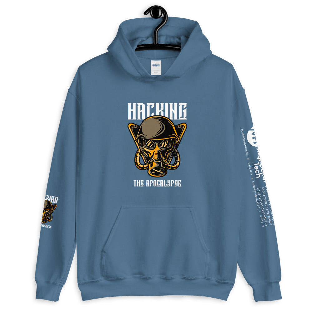 Hacking the apocalypse - Unisex Hoodie (with all sides design) by DarkByteGear