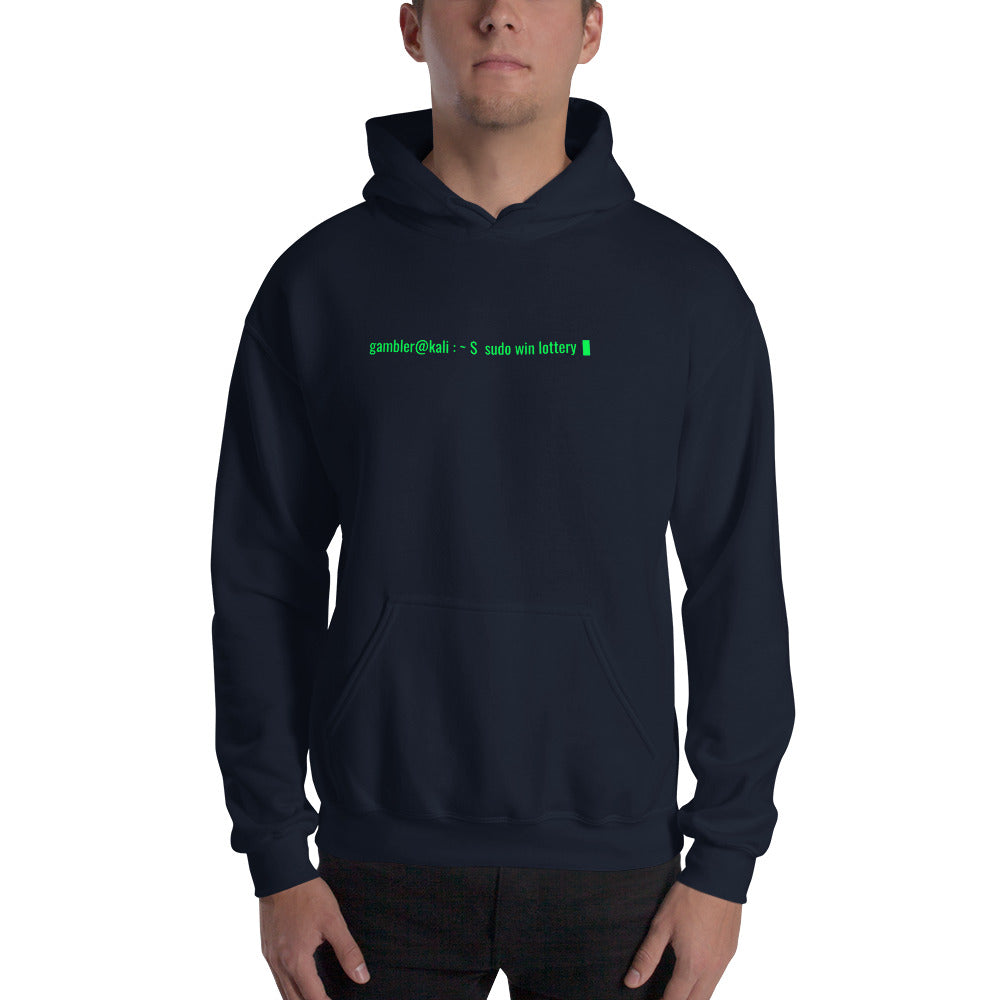 sudo win lottery - Unisex Hoodie by DarkByteGear