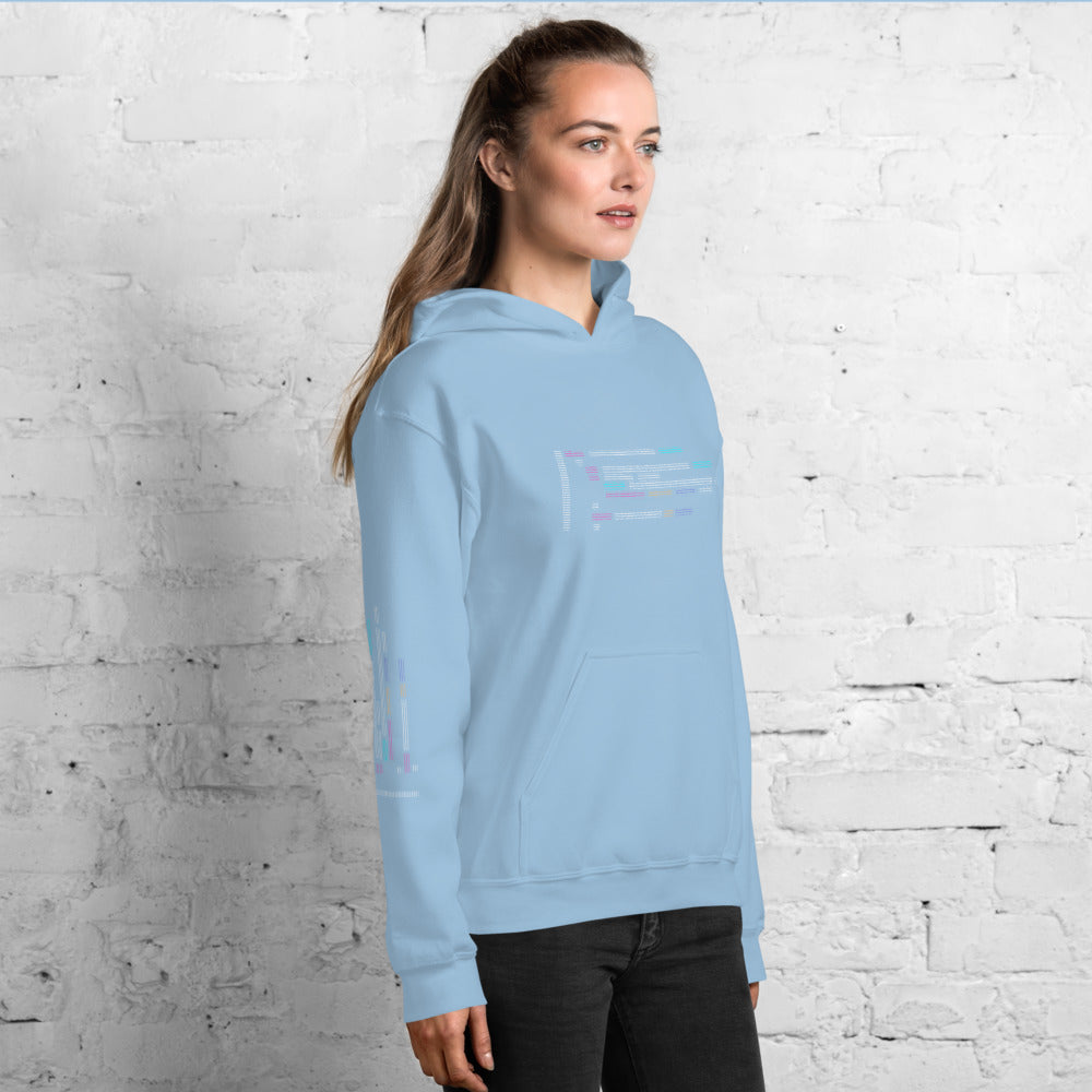 Code in ASCII - Unisex Hoodie by DarkByteGear