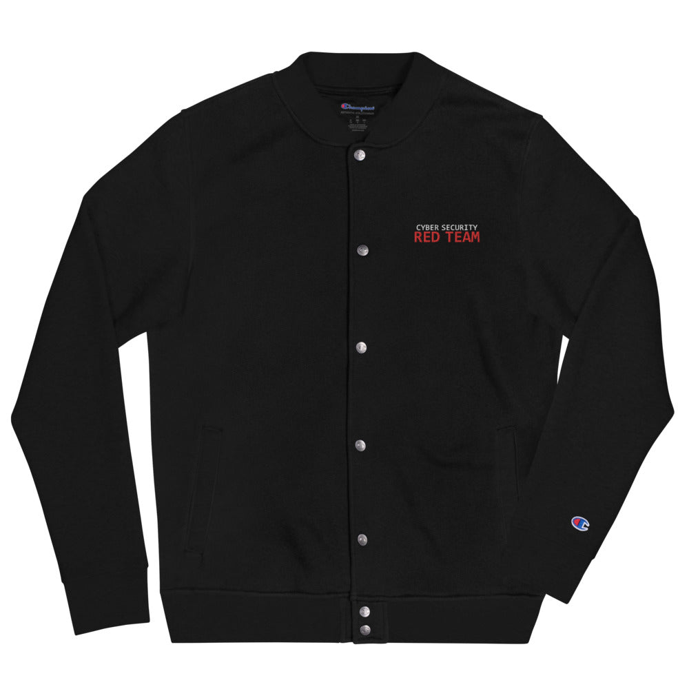 Cyber Security Red Team - Embroidered Champion Bomber Jacket by DarkByteGear
