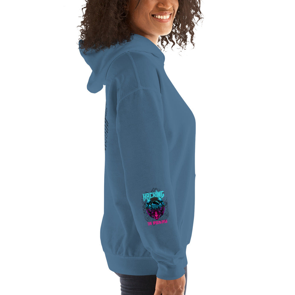 Hacking the apocalypse v1 - Unisex Hoodie (with all sides design) by DarkByteGear