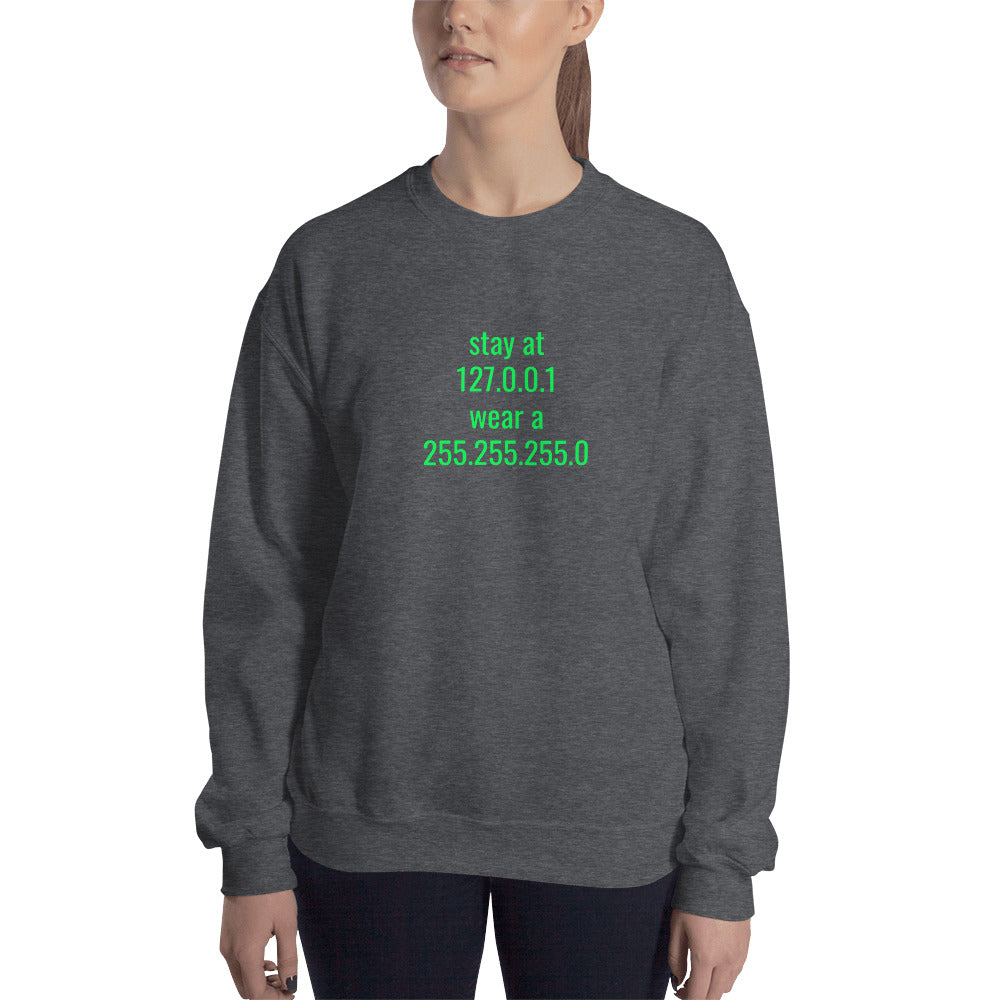 stay at at home, wear a mask - Unisex Sweatshirt by DarkByteGear