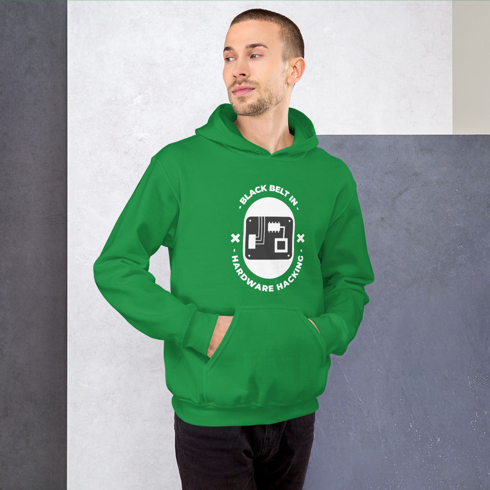 Black belt in hardware hacking - Unisex Hoodie by DarkByteGear