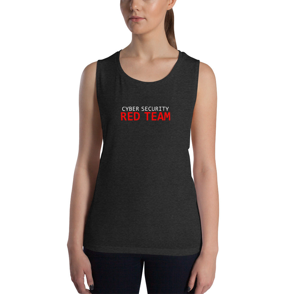 Cyber Security Red Team - Ladies’ Muscle Tank by DarkByteGear