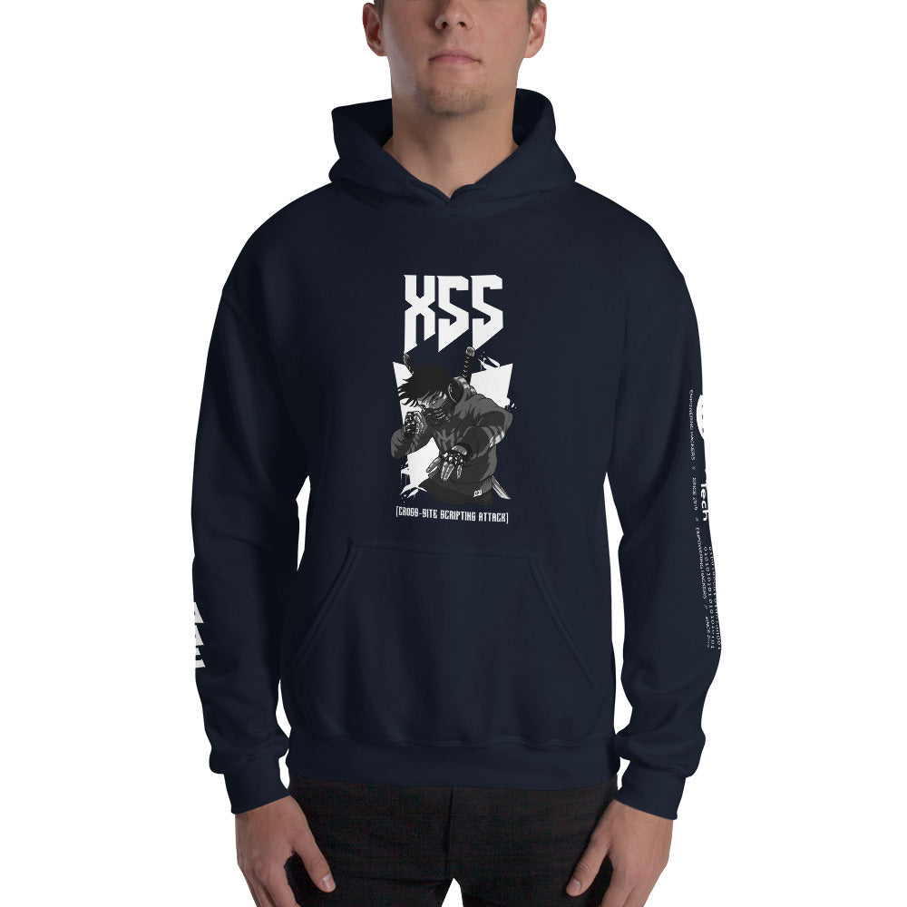 XSS cross-site scripting attack - Unisex Hoodie by DarkByteGear
