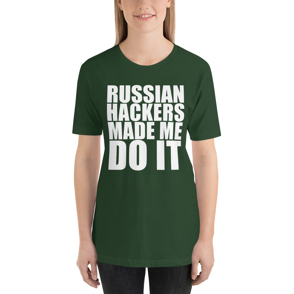 Russian hacker - Short-Sleeve Unisex T-Shirt by DarkByteGear
