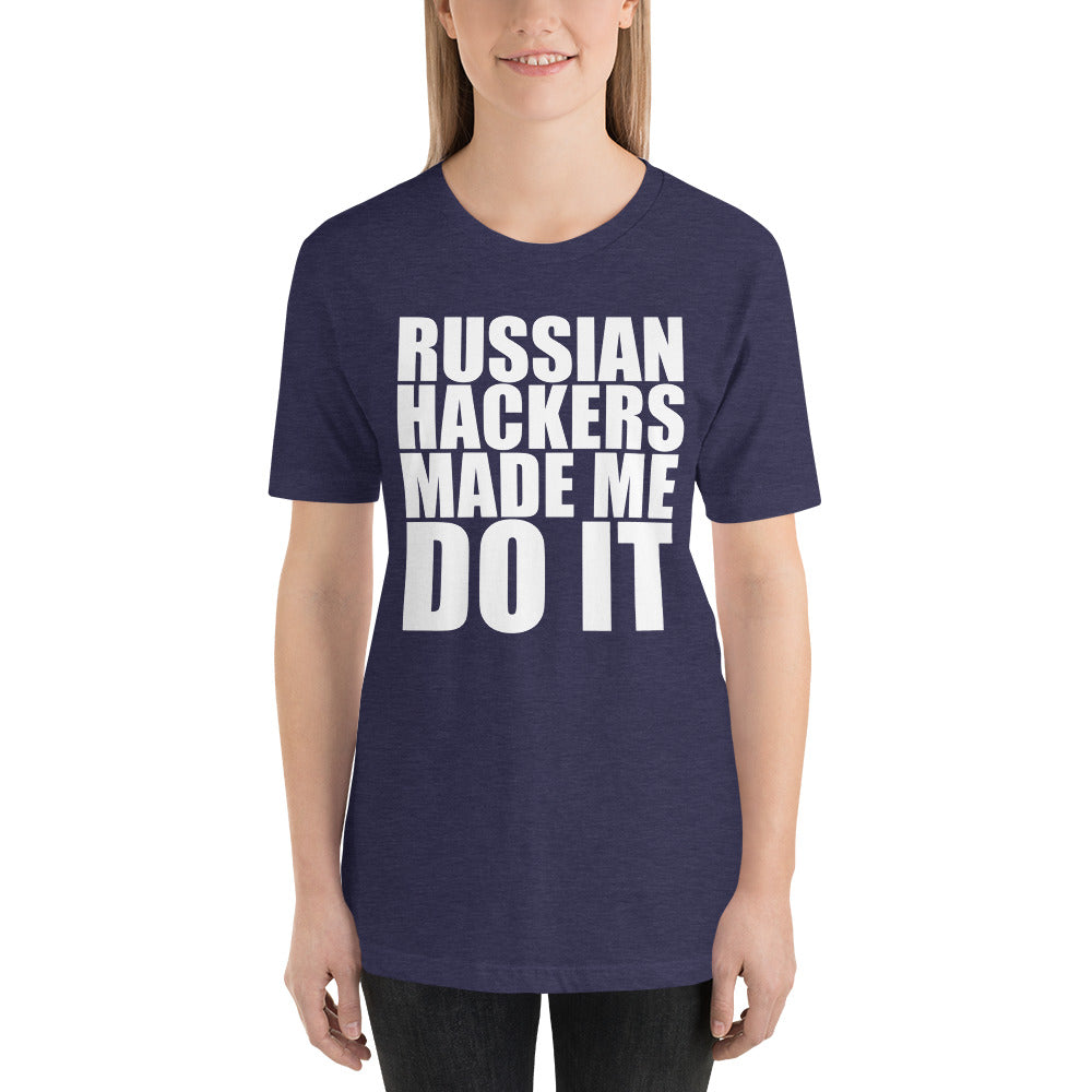 Russian hacker - Short-Sleeve Unisex T-Shirt by DarkByteGear