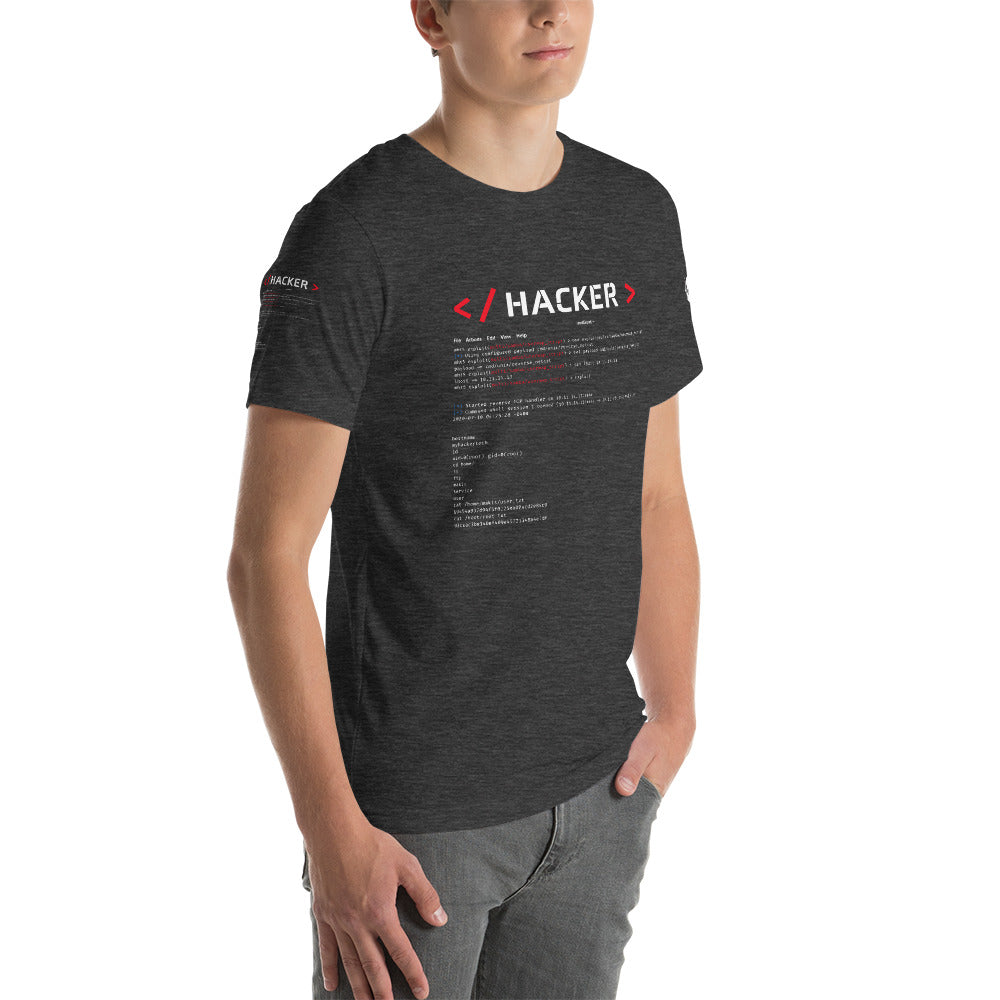 Hacker v.1 - Short-Sleeve Unisex T-Shirt by DarkByteGear