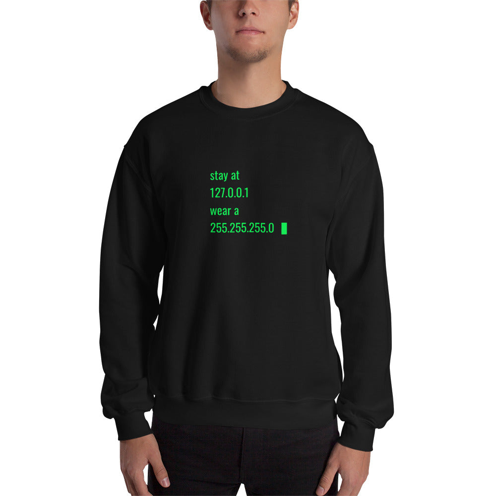 stay at at home, wear a mask v2 - Unisex Sweatshirt by DarkByteGear