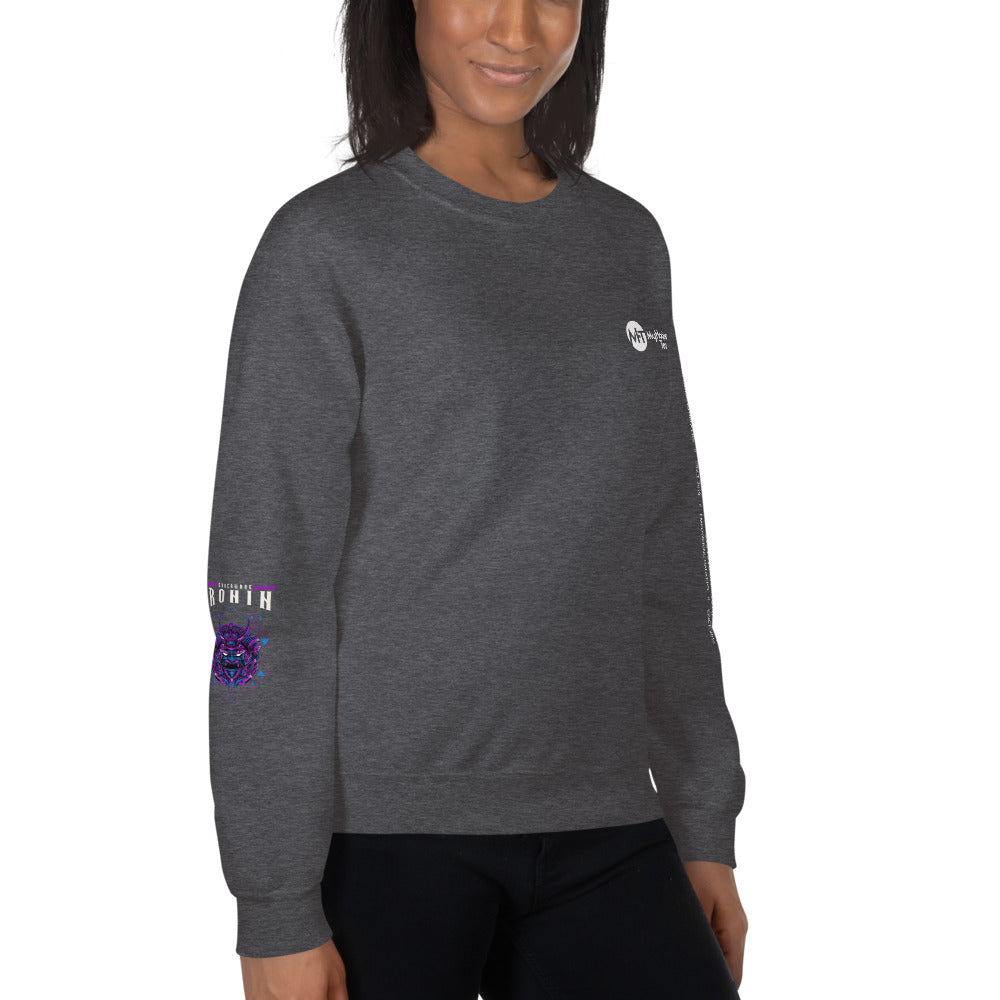 CyberWare Ronin - Unisex Sweatshirt (all sides print) by DarkByteGear