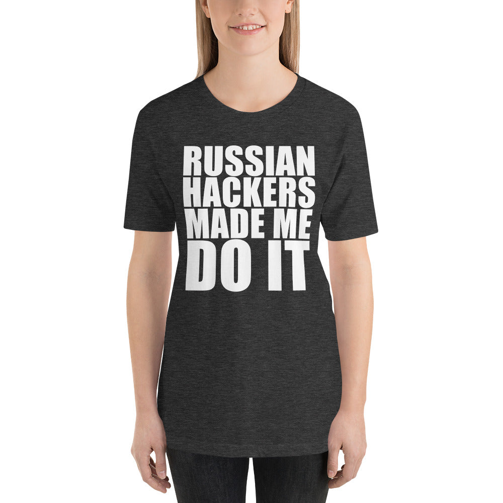 Russian hacker - Short-Sleeve Unisex T-Shirt by DarkByteGear