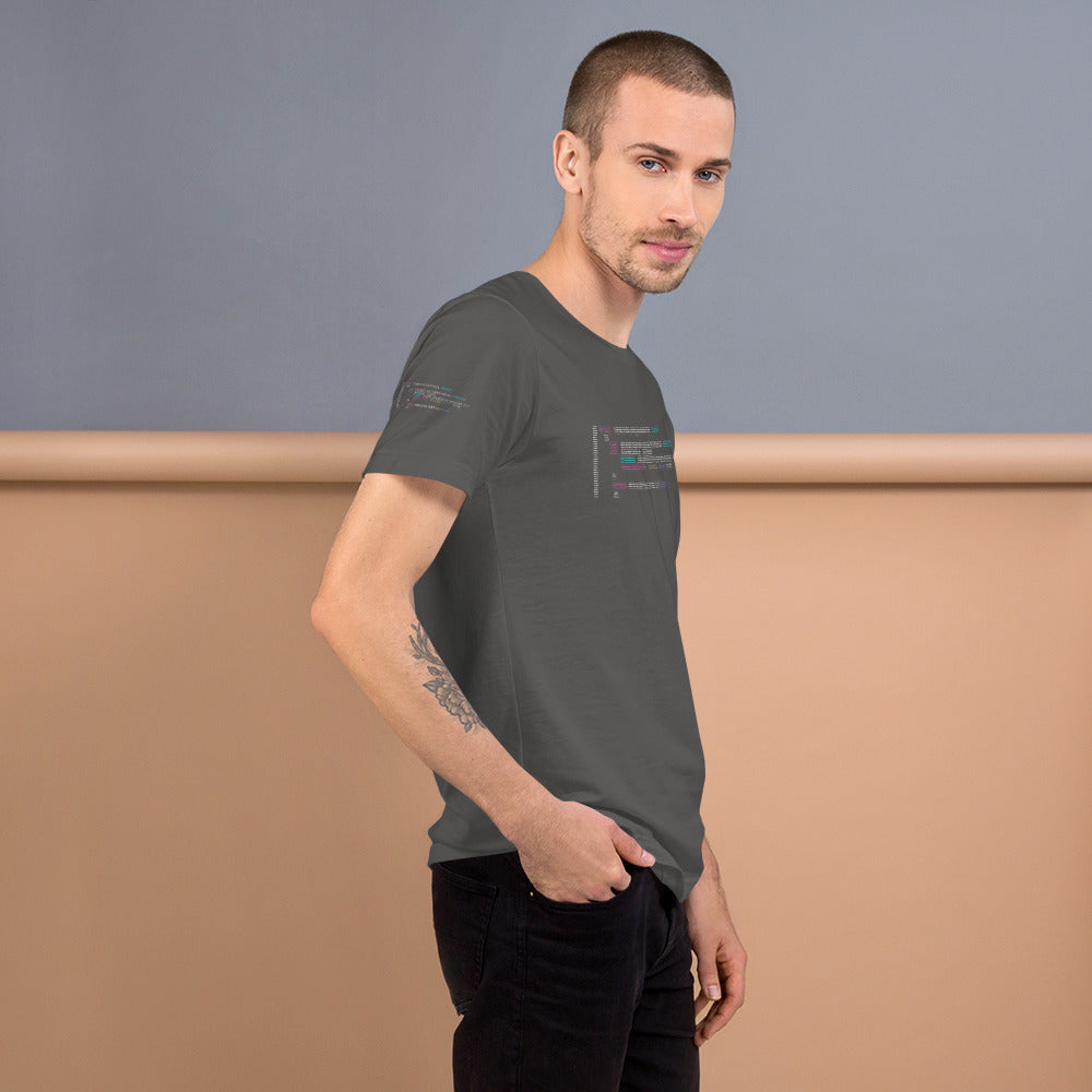 Code in ASCII - Short-Sleeve Unisex T-Shirt by DarkByteGear