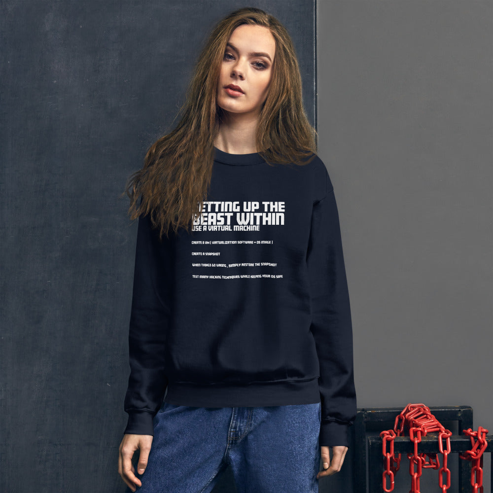 Setting Up the beast within - Unisex Sweatshirt by DarkByteGear