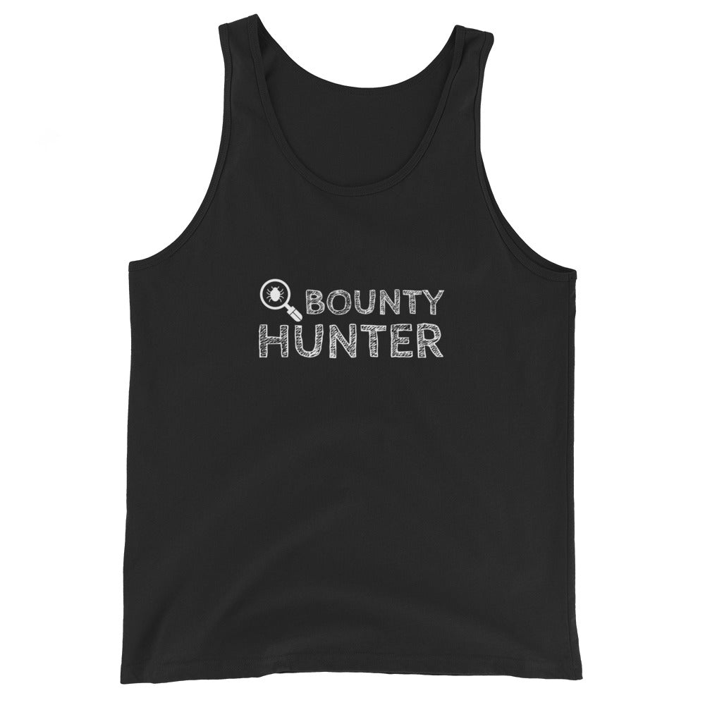 Bug bounty hunter - Unisex Tank Top (white text) by DarkByteGear