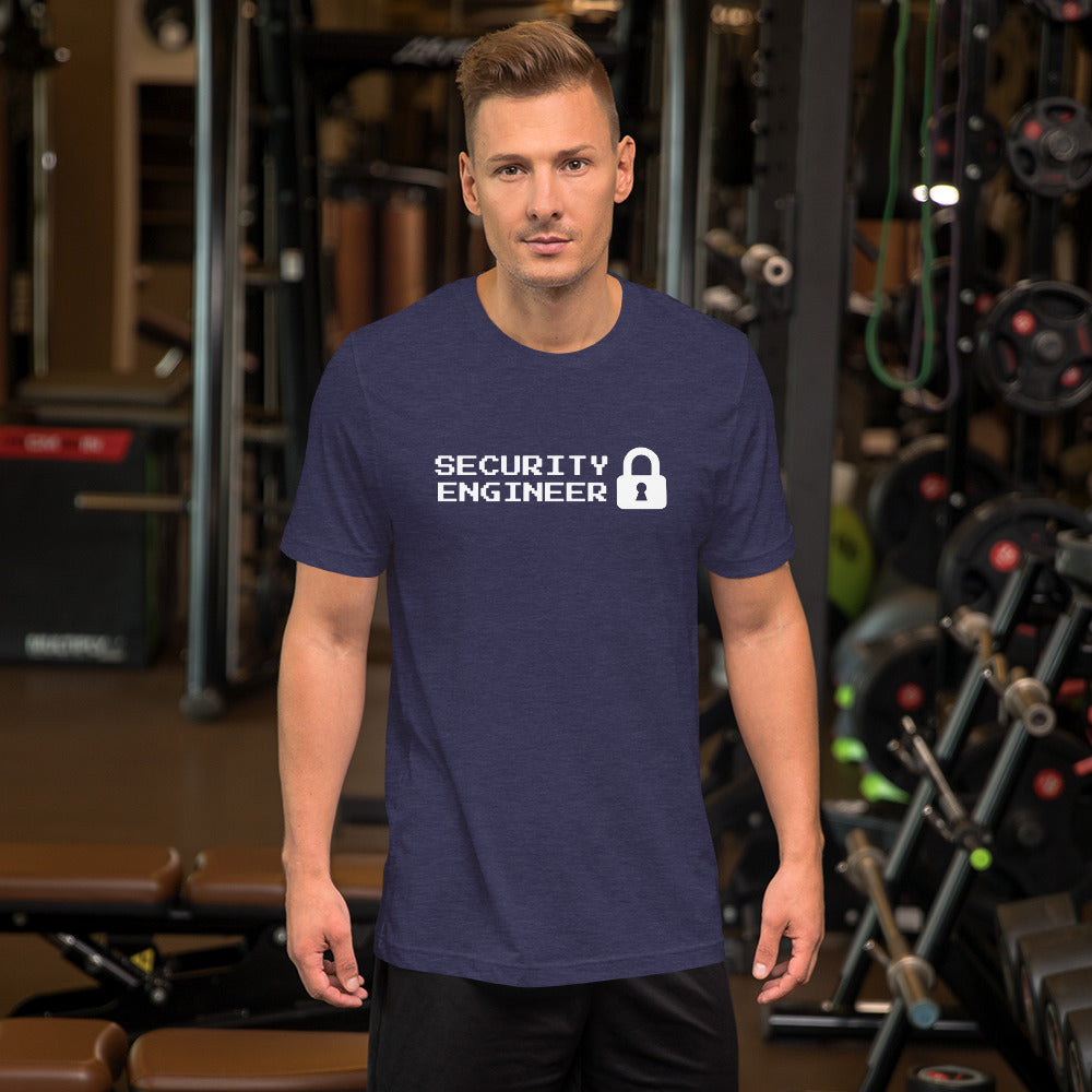 Security engineer - Short-Sleeve Unisex T-Shirt (white text) by DarkByteGear