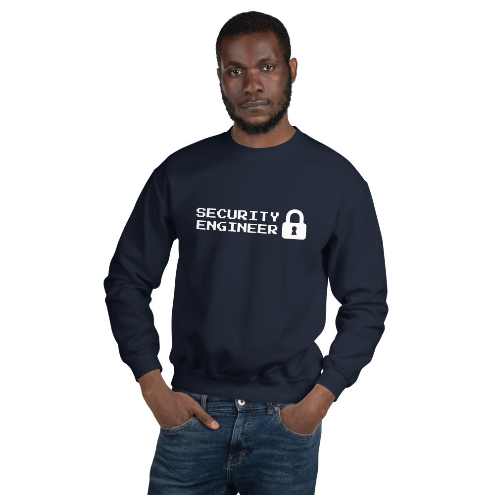 Security engineer - Unisex Sweatshirt (white text) by DarkByteGear