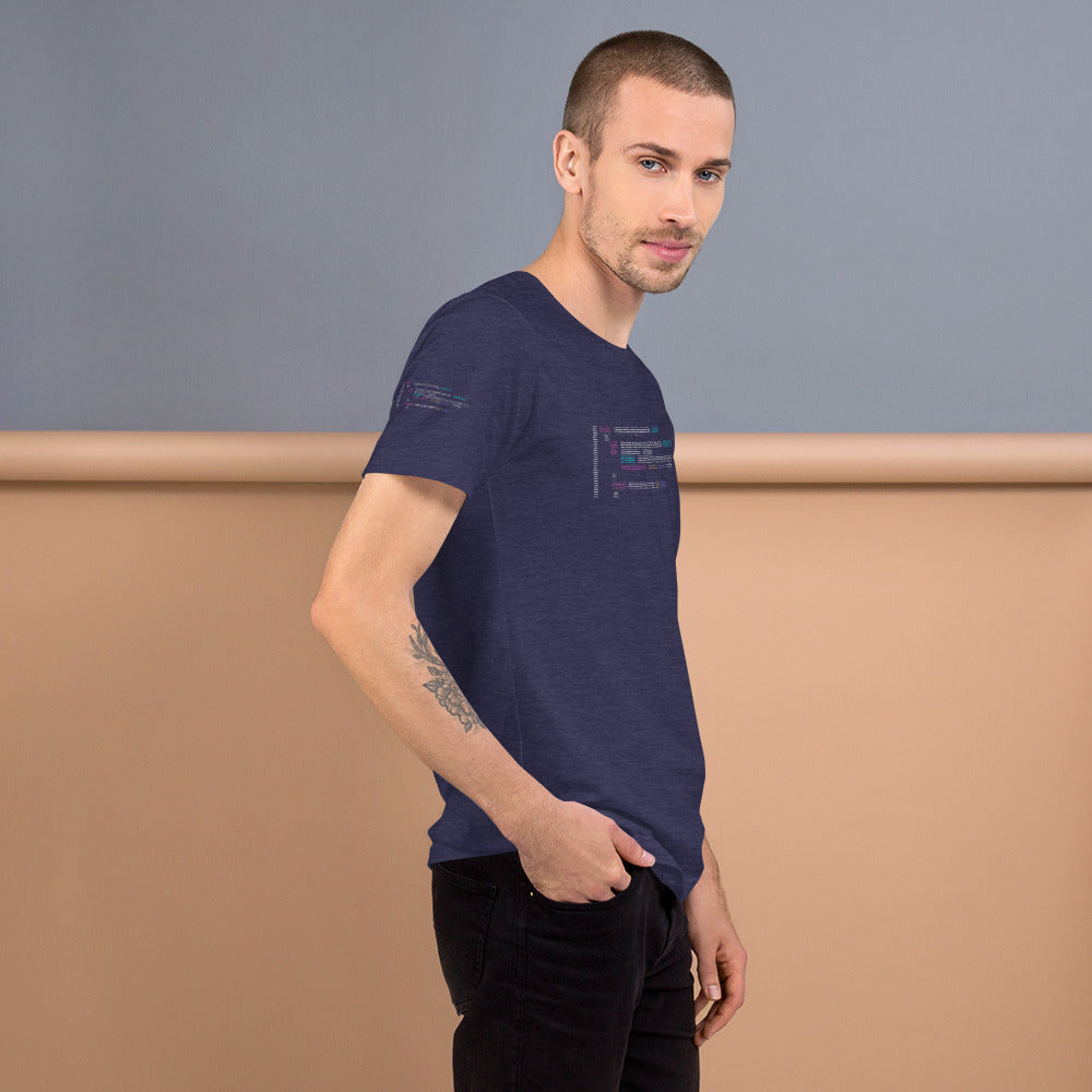 Code in ASCII - Short-Sleeve Unisex T-Shirt by DarkByteGear