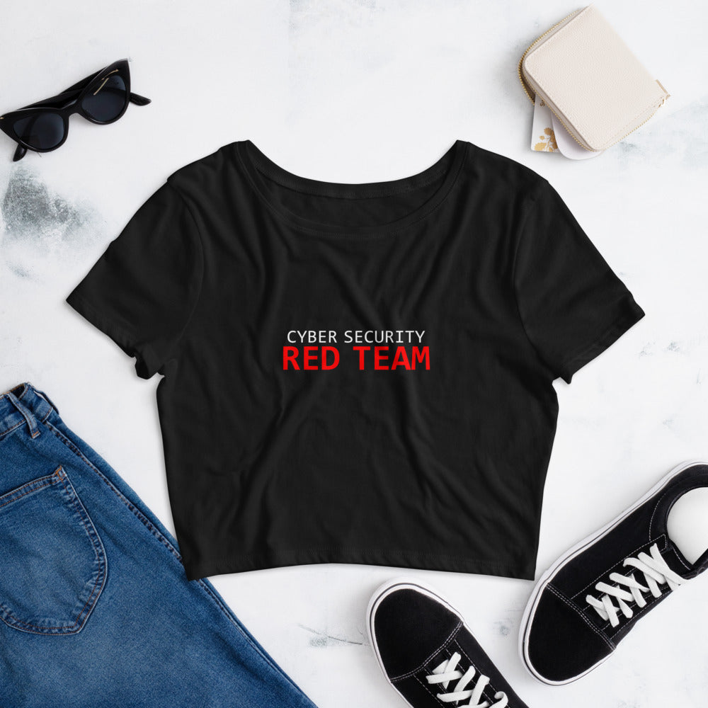 Cyber Security Red Team - Women’s Crop Tee by DarkByteGear