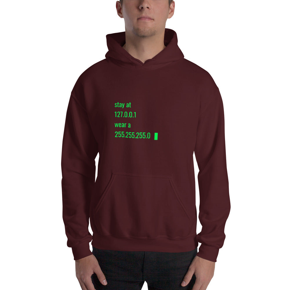 stay at at home, wear a mask v2 - Unisex Hoodie by DarkByteGear