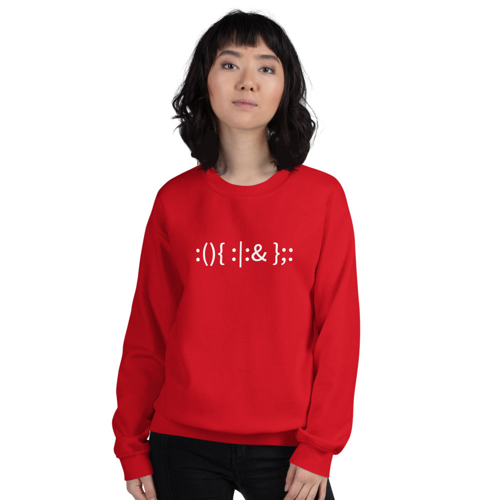 Linux Hackers - Bash Fork Bomb - Unisex Sweatshirt by DarkByteGear