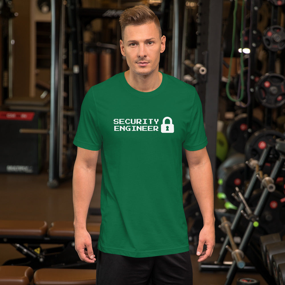 Security engineer - Short-Sleeve Unisex T-Shirt (white text) by DarkByteGear