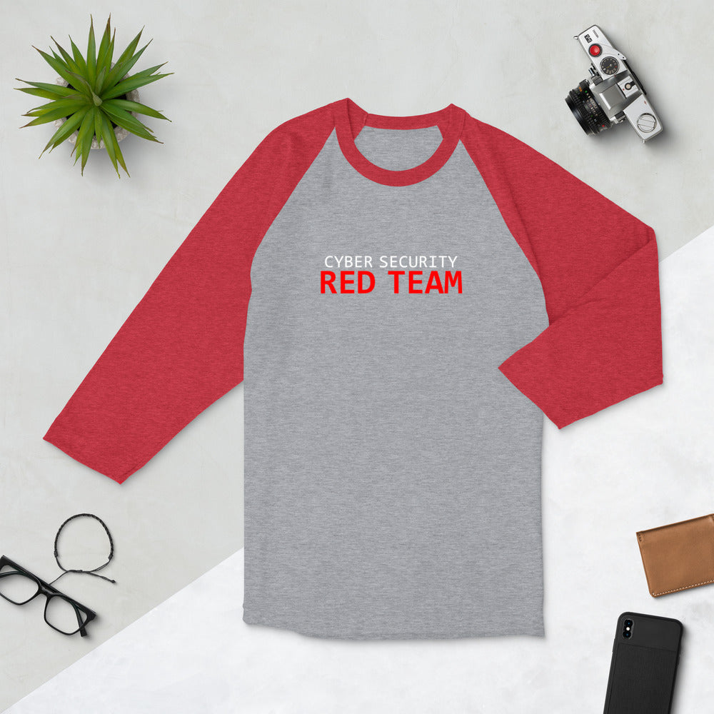 Cyber Security Red Team - 3/4 sleeve raglan shirt by DarkByteGear