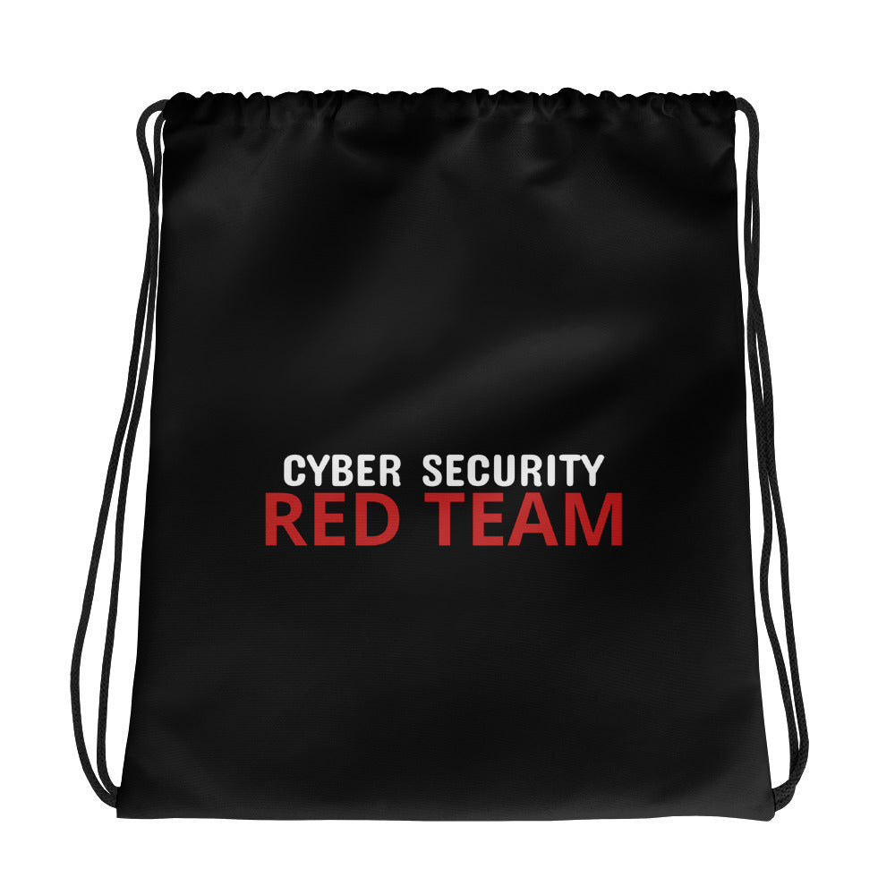 Cyber Security Red Team - Drawstring bag (black) by DarkByteGear
