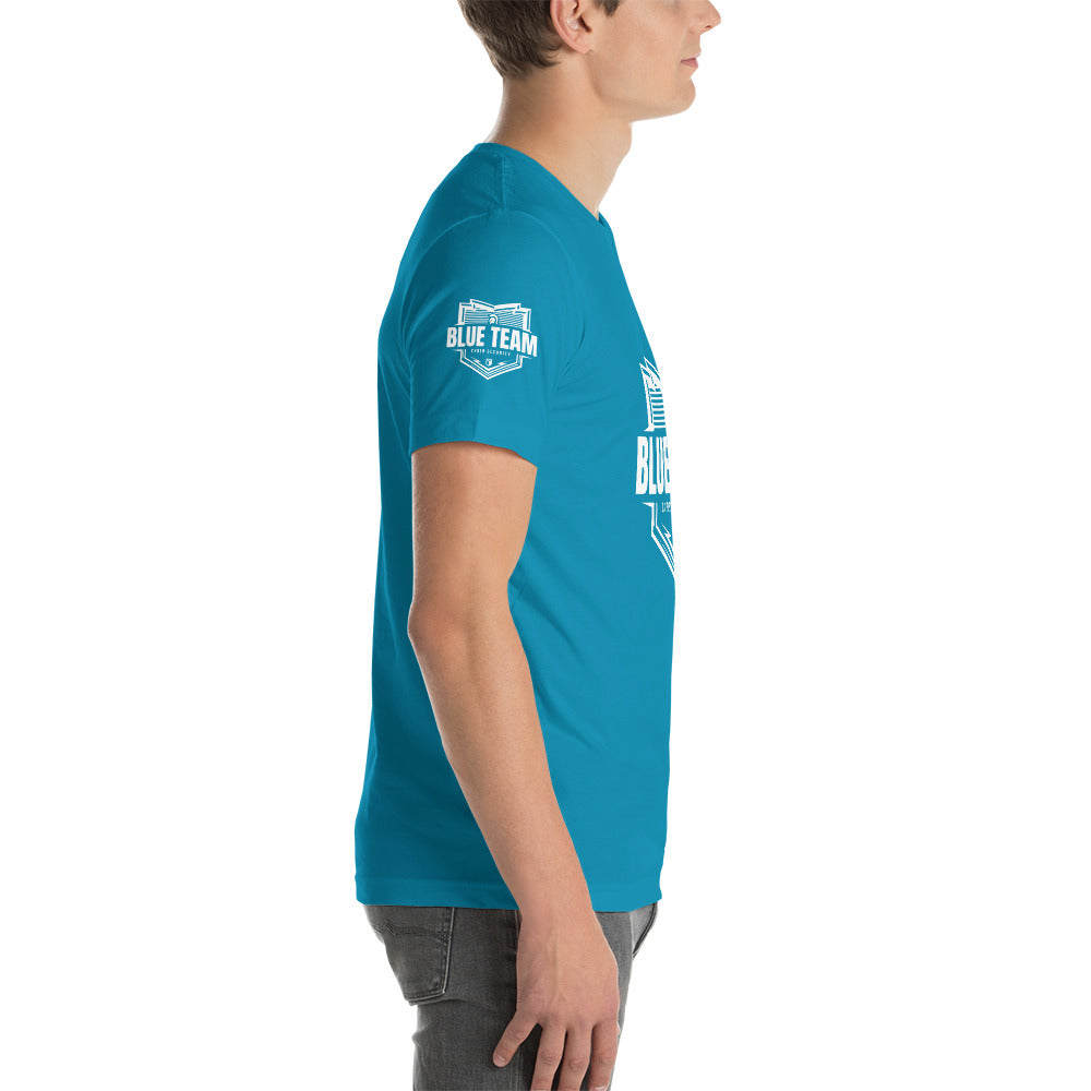 Cyber Security Blue Team v1 - Short-Sleeve Unisex T-Shirt by DarkByteGear