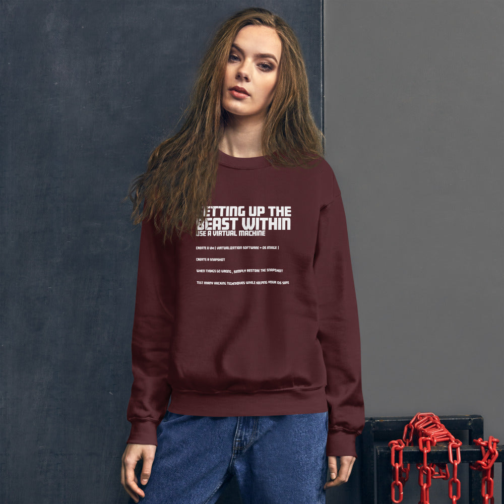Setting Up the beast within - Unisex Sweatshirt by DarkByteGear
