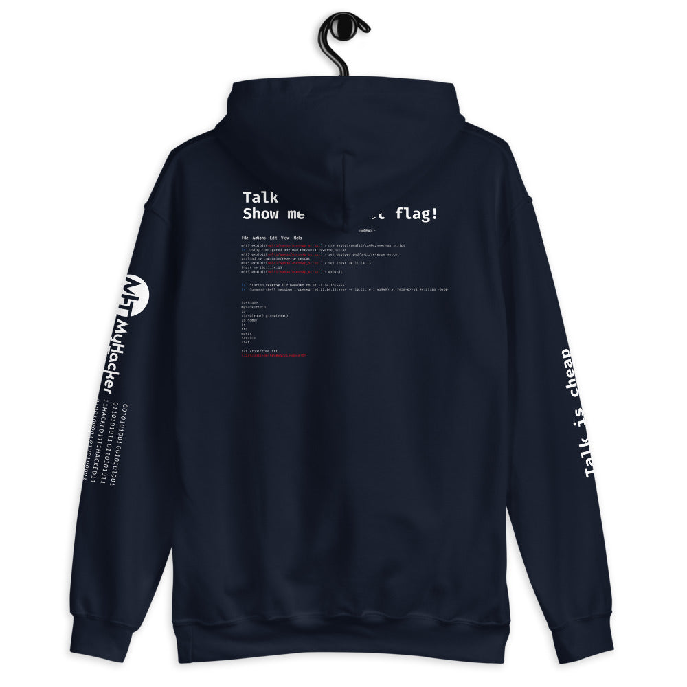 Talk is cheap show me the root flag - Unisex Hoodie by DarkByteGear