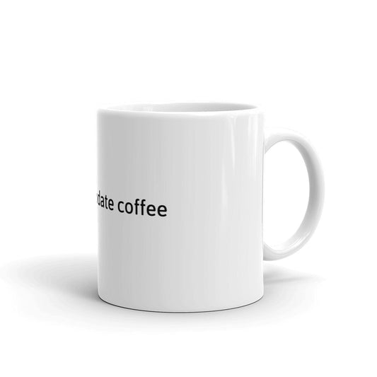 "sudo update coffee" Hacker Mug (White) by DarkByteGear